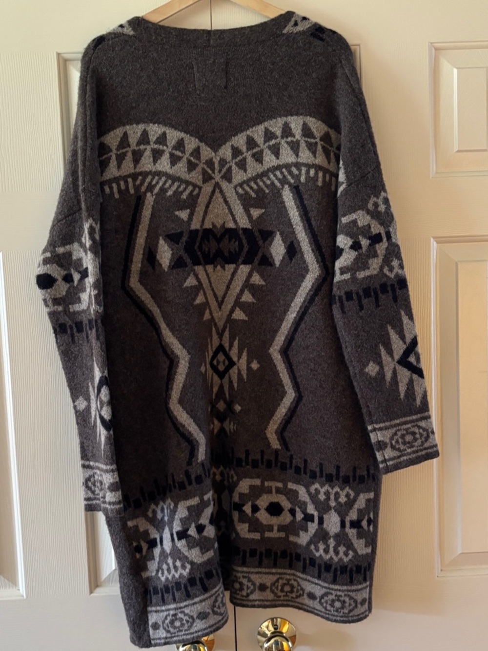 M. Rena Tribal Open Front Cardigan Sweater - Picture 5 of 5